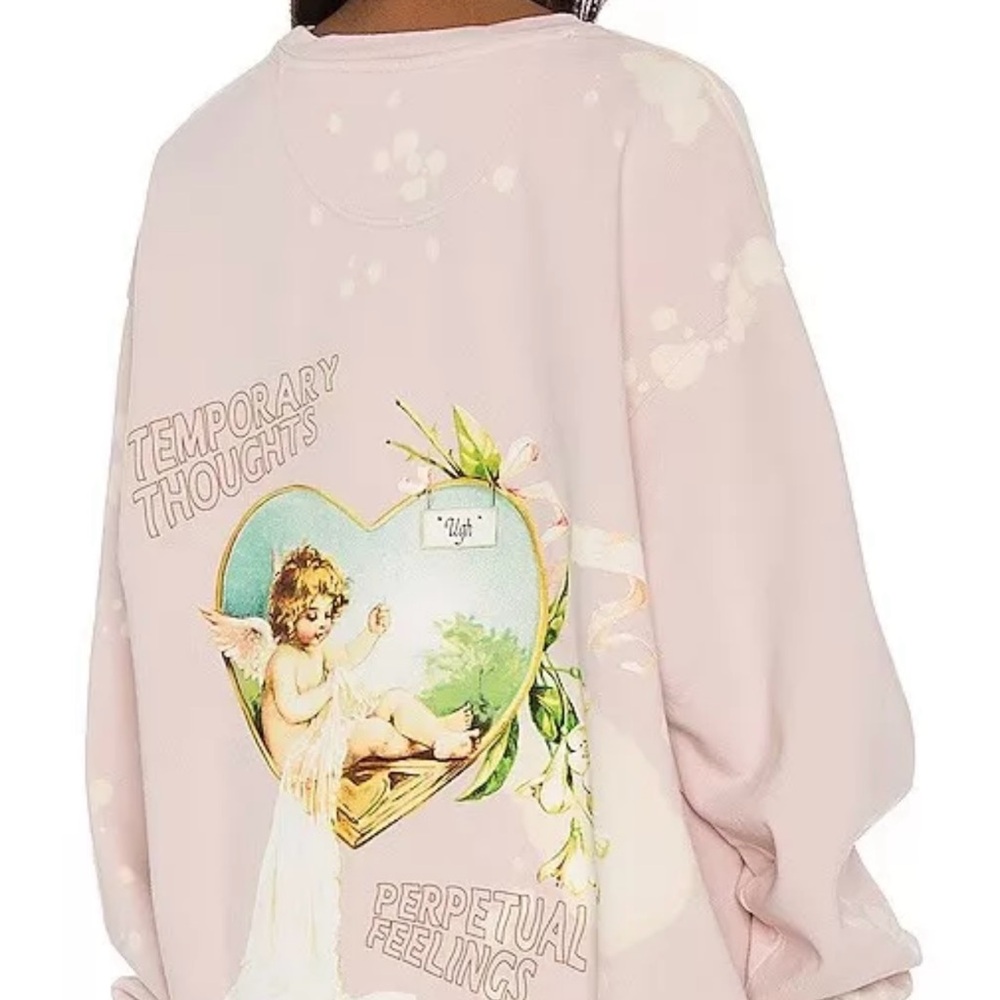 Graphic Sweatshirt with Angel Print